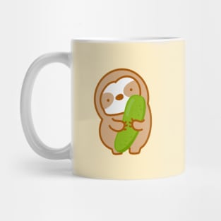 Cute Cucumber Sloth Mug